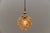 Petit Amber Bubble Glass Hanging Lamp by Helena Tynell for Limburg, Germany, 1950s For Sale - Image 8 of 9