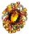Bochic “Orient” Vintage Natural Citrine, Diamond & Sapphire Ring Set In 18K Gold For Sale