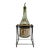 Mid 20th Century French Art Deco–Style Bisquit Dubouché Cognac Service With Chrome Tilting Cradle & Gallon Display Bottle For Sale