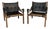 Rare Mid-Century Safari Chairs After Arne Norell For Sale