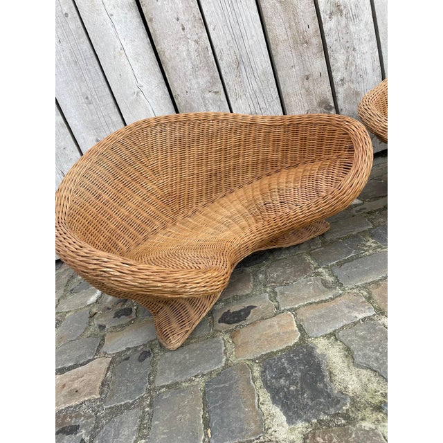 Lotus Wicker Chair, 2000s, in Very Good conditions. Designed from 2000