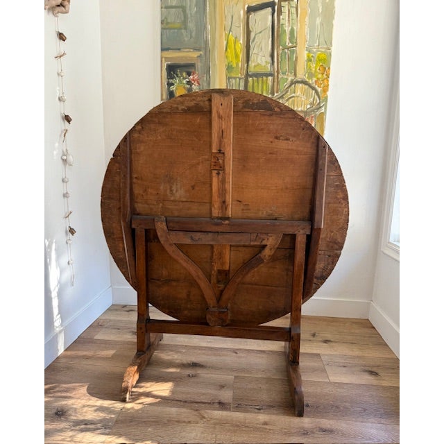 Mid 19th Century Antique French Vintner"s Wine Tasting Table For Sale - Image 5 of 5