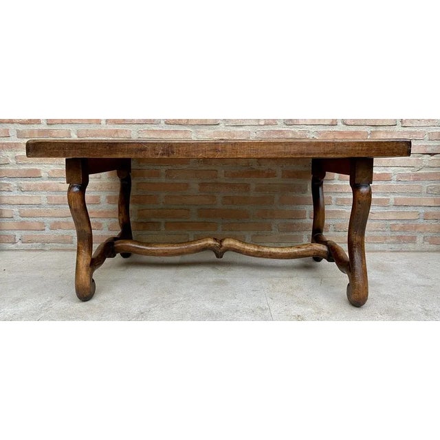 Vintage French style side table, France, 1940s. This beautiful small table from the Île-de-France region is made of oak,...