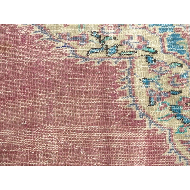 Textile 1960s Vintage Oushak Rug - 60"x98" For Sale - Image 7 of 13