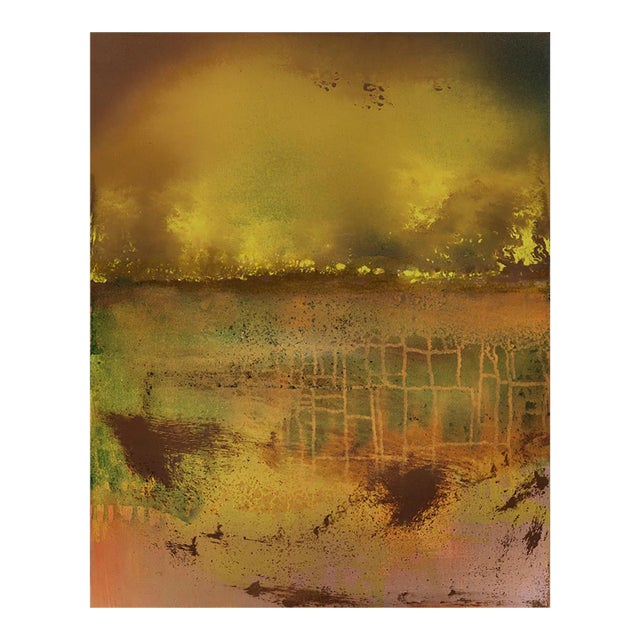 Contemporary Abstract Oil on Canvas Painting "Daedalus (Plan for the Labyrinth) 2" by Yari Ostovany For Sale