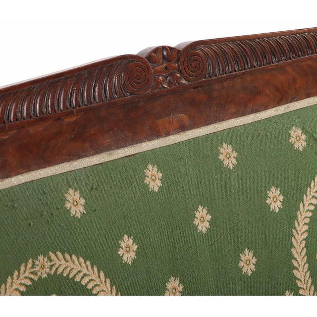 French Restoration Mahogany & Crotch Mahogany Sofa, C. 1840, For Sale - Image 4 of 7