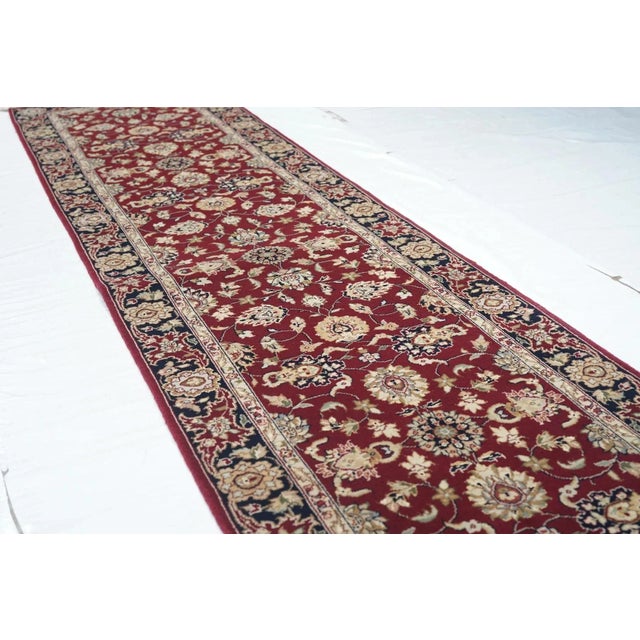 Textile Indian Tabriz Runner 2'3'' X 10'0" For Sale - Image 7 of 10
