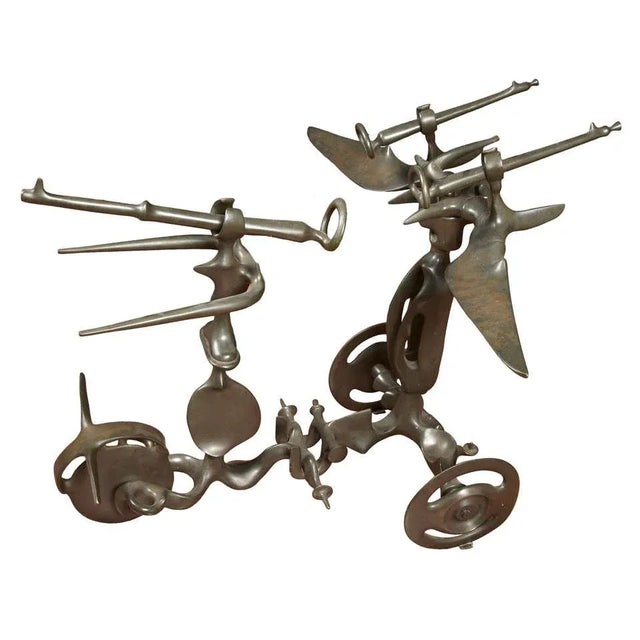 Solid Bronze Sculpture by Victor Roman, 1970s For Sale - Image 11 of 11