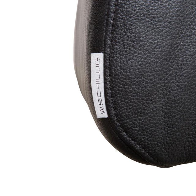 Leather Corner Black Sofa with Manual Function by Ewald Schillig For Sale - Image 12 of 17