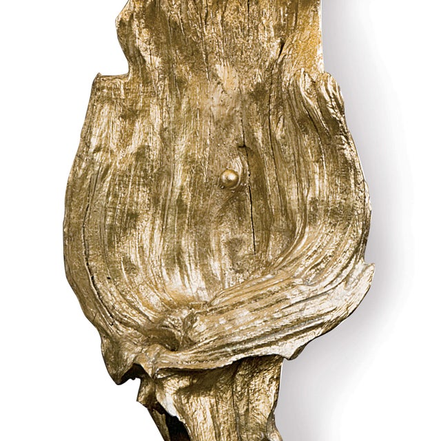Regina Andrew Driftwood Sconce in Antique Gold Leaf For Sale In Detroit - Image 6 of 8