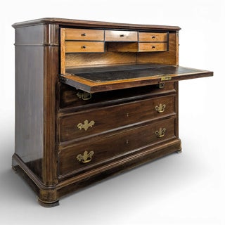English Mahogany Secretary Desk For Sale