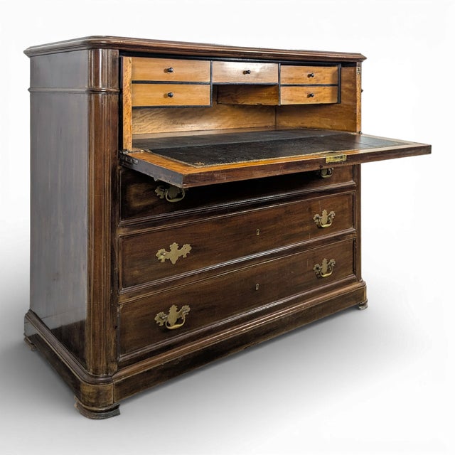 English Mahogany Secretary Desk For Sale