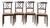 18th Century Style Chairs with Raffia Seats, Set of 4 For Sale