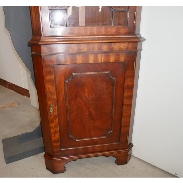 Wood Vintage English Corner Cupboard, 20th Century For Sale - Image 7 of 17