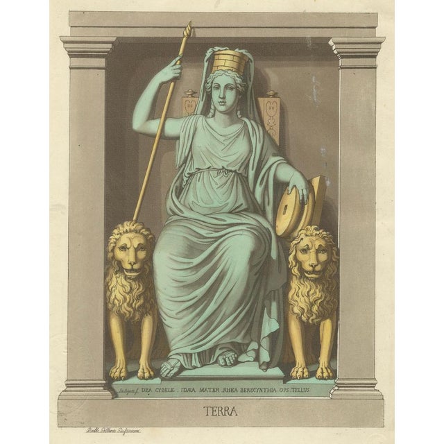 Giulio Ferrario, Terra Allegory, Cybele Mother Earth, 1815, Paper For Sale - Image 4 of 10