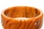 Amber Vintage Art Deco Carved Bakelite Amber Orange Bangle Bracelet, 1930's For Sale - Image 8 of 15