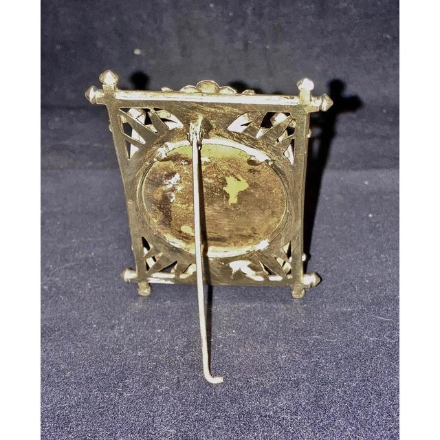 Late 18th Century Late 18th Century Art Nouveau Small Vermeil Picture Frame For Sale - Image 5 of 6