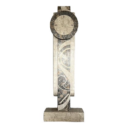 Art Deco Revival Marble Grandfather Clock from Maitland-Smith, 1990s For Sale