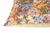Beige Floral Mosaic Genuine Leather Pillow For Sale - Image 8 of 13