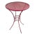 Pink Barbiecore Metal Wrought Iron Side Patio Table For Sale