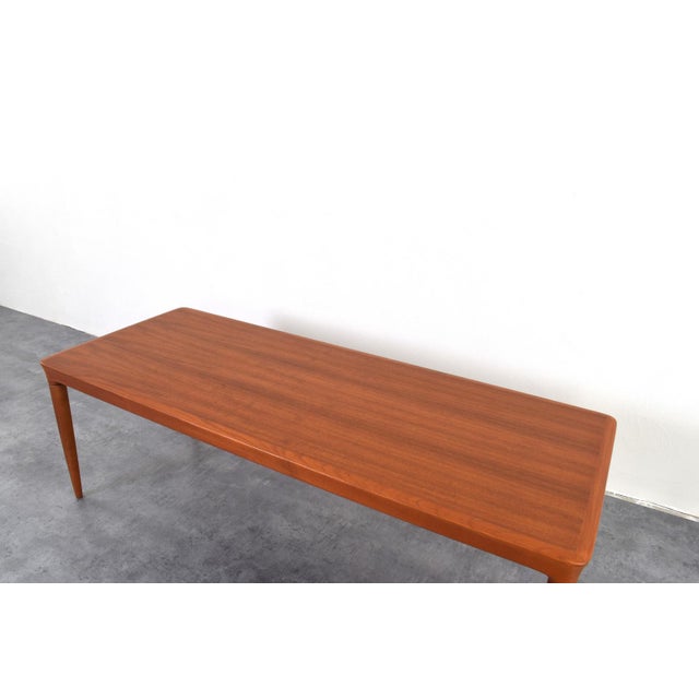Wood Mid-Century Modern Danish Teak Coffee Table by Johannes Andersen for CFC Silkeborg, 1960s For Sale - Image 7 of 10