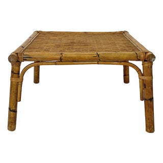 Rattan Coffee Table, 1970s For Sale