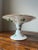 Vintage unmarked pedestal compote. Handpainted Jasmine flowers design. With gold gilt. Some fading on the gold gilt on the...