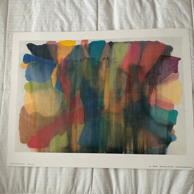 Unframed morris louis , KAF 1959-60 collection of John and Kimiko Powers Abram’s color Print 86794 printed in Japan. 25”x...