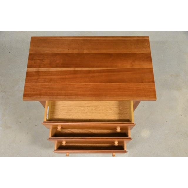 1990s Refinished Cherry Nightstand For Sale In Boston - Image 6 of 10