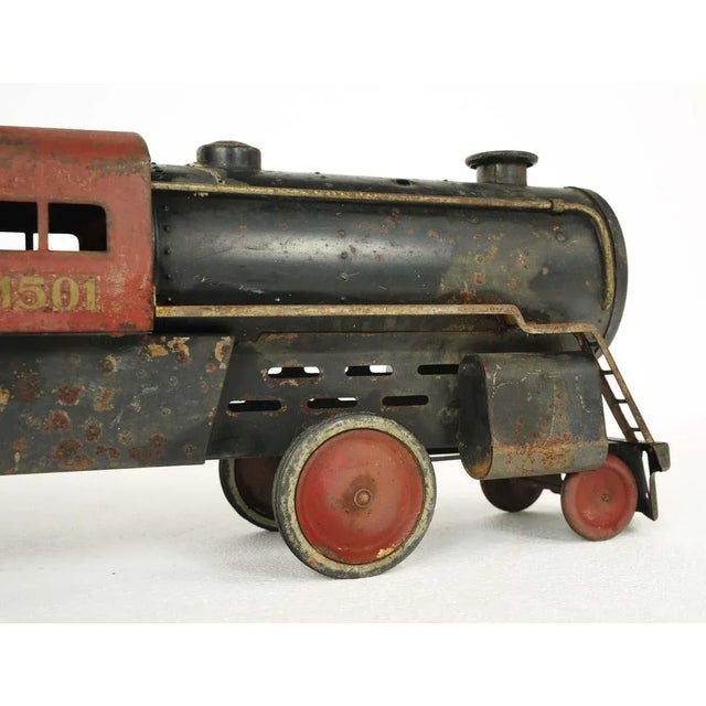 Metal 1920s Steelcraft Erie 1501 Sit N Ride Train Toy For Sale - Image 7 of 12