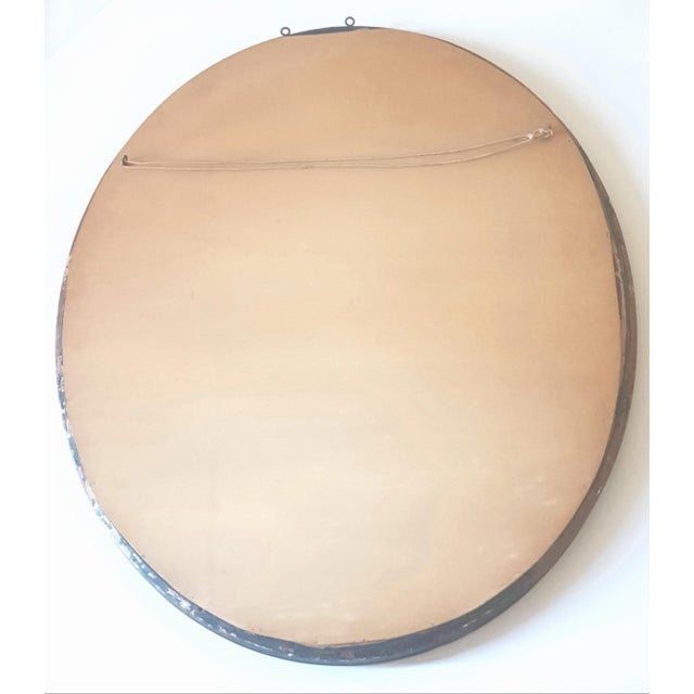 Large 19th Century Louis-Philippe Oval Mirror, 1840s For Sale - Image 9 of 10