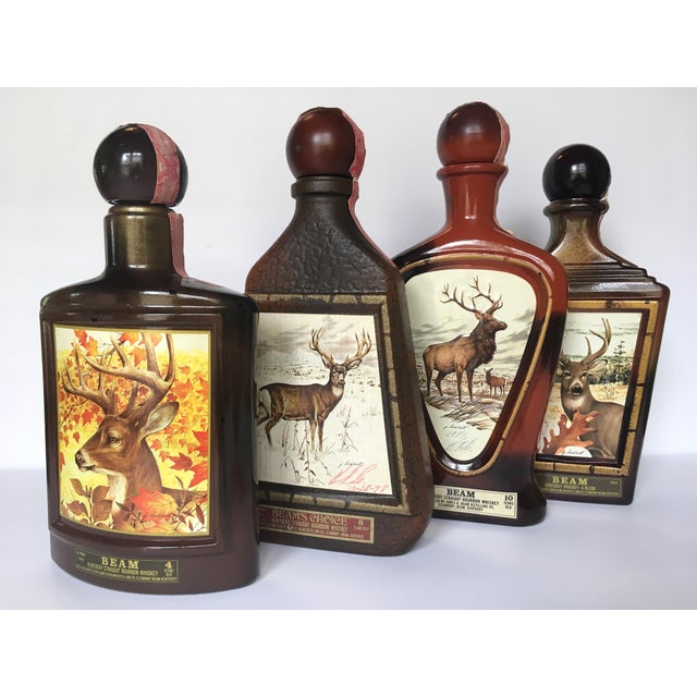 Vintage Jim Beam Whiskey Decanters Set of 4 Chairish