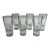 1960s Italian Blown Shot Glasses Set of 6 Borgonovo Carlo Moretti Style For Sale