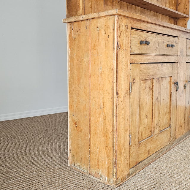 Antique English Pine Kitchen Hutch or Dresser - Circa 1890 For Sale - Image 12 of 17