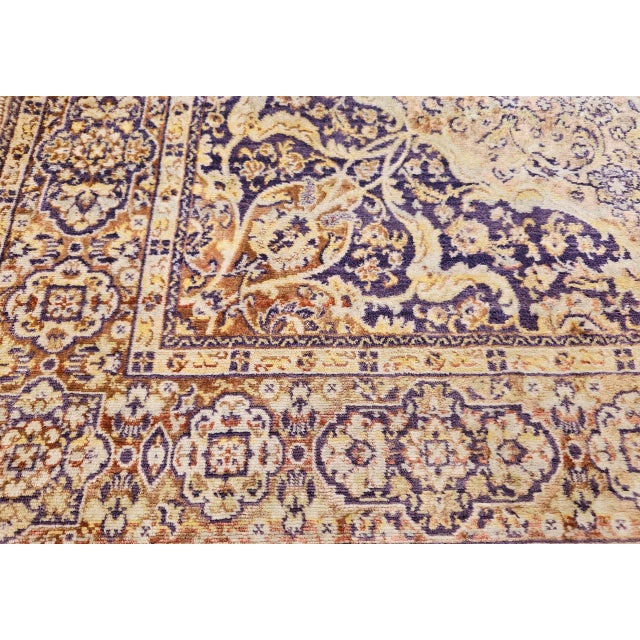 Late 19th Century Turkish Silk Rug For Sale - Image 10 of 12