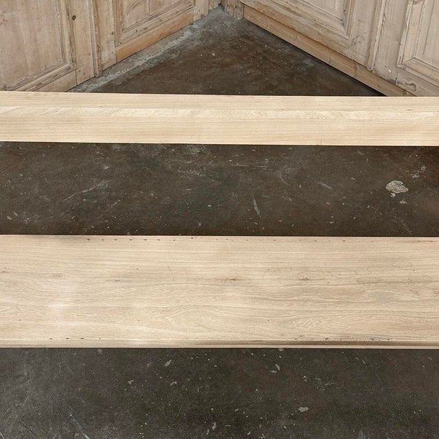 19th Century Gothic Revival Stripped Oak Church Bench For Sale - Image 14 of 18