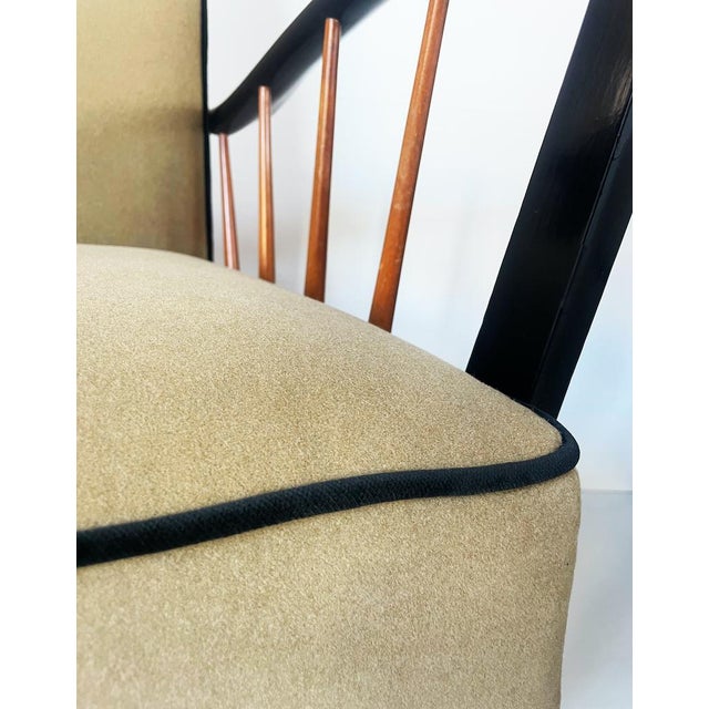 Set of Deco Armchairs in the style of Paolo Buffa, 1950s For Sale - Image 3 of 11