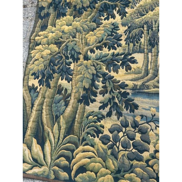 1960s Mid-Century French Jacquard Halluin Tapestry in the style of Aubusson, 1960s For Sale - Image 5 of 18