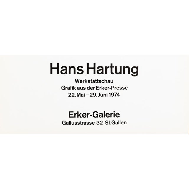 Hans Hartung, The Flight, Original Lithograph For Sale - Image 4 of 6