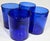 Mediterranean Cobalt Bubbled Double Old Fashioned Glasses- Set of Four For Sale - Image 3 of 10