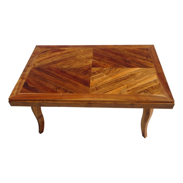 Walnut Extendable Dining Table, 1950s For Sale