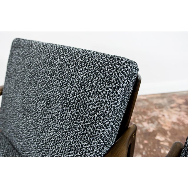 Wood Set of B-7522 Armchairs attributed to Zenon Bączyk, 1960s For Sale - Image 7 of 18