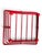 Vintage Red Atomic Wire Basket | Geometric Mid-Century Modern Storage | Taiwan For Sale - Image 4 of 5