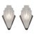 Pair of Marius Sabino 1930s French Art Deco Modernist Slip Shade Wall Sconces - 2 Pairs Available For Sale