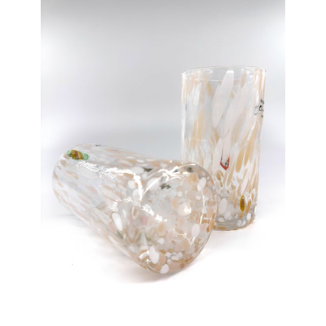 2020s Hand Blown Alessandro Coppola Murano Art Glass Tumblers Handcrafted in Italy - Set of 4 For Sale - Image 5 of 10