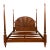 Traditional King Size Mahogany Poster Bed by Leighton Hall - Showroom Sample For Sale