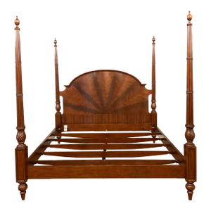 Traditional King Size Mahogany Poster Bed by Leighton Hall - Showroom Sample