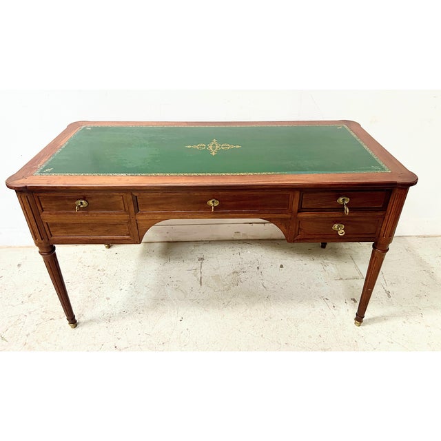 Louis XVI Style Mahogany Desk, 1900s For Sale - Image 17 of 17