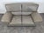 Vintage Grey Leather Sofa For Sale - Image 3 of 6