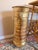 Vintage Hammered Brass Lion Head Umbrella Stand For Sale In Phoenix - Image 6 of 8